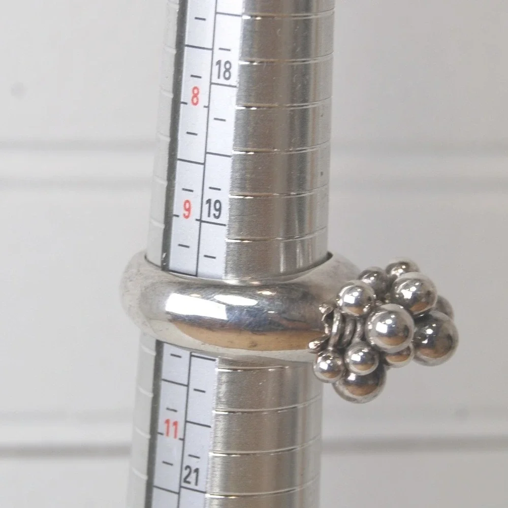 Sterling‎ Silver Silpada Ring Size 10 Cha Cha Bead Cluster 925 Vintage jewelry